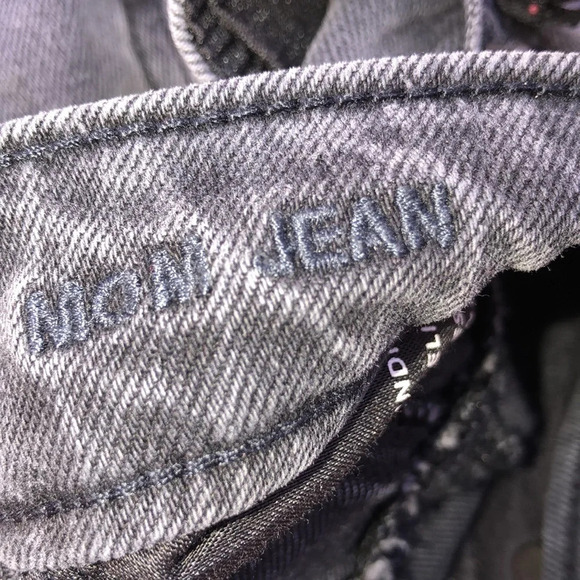 AMERICAN EAGLE size 000 regular black grey Mom jeans - Picture 7 of 10